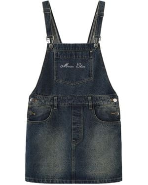 Marissa Chiara Denim Overalls Skirt - Blue