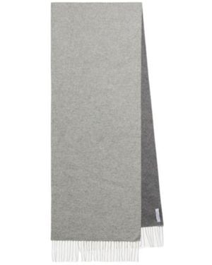 Gabriela Hearst Blaine Fringed Silk And Cashmere Scarf - Grey