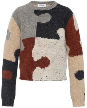 Moschino Long-Sleeved Sweater - Multicolor