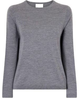 Allude Wool Sweater - Gray