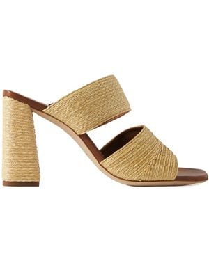STAUD Woven Sandals - Metallic