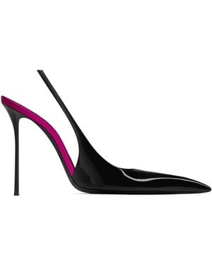 Saint Laurent Amalia Slingback Pumps - Pink