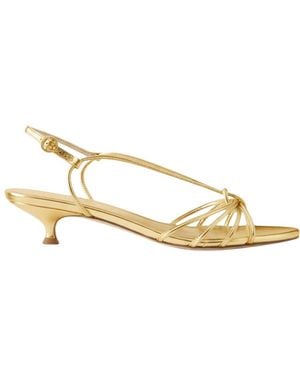 Aeyde Amara Metallic-Effect Sandals