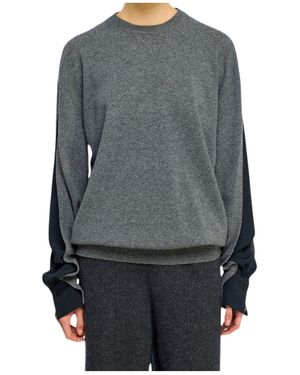 Semicouture Crew-Neck Sweater - Gray