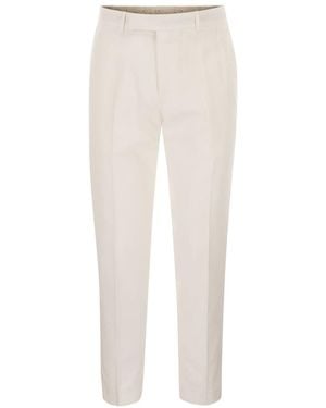 Pt Pantaloni Cotton Trousers - White