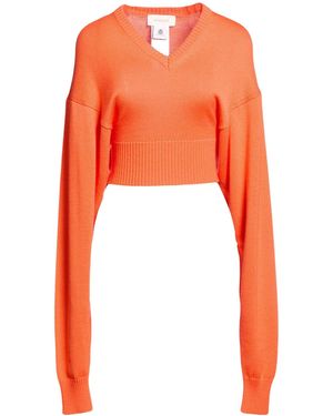 Sportmax Solid-Color Wool Knit Top - Orange