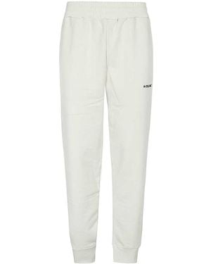 A_COLD_WALL* Logo-Print Cotton Track Trousers - White