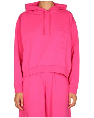 McQ Long Sleeved Drawstring Hoodie - Pink