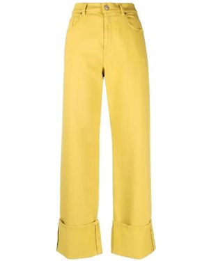 P.A.R.O.S.H. Straight-Leg Pants - Yellow