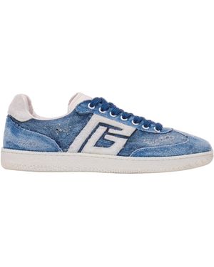 Balmain Trainers With Logo - Blue