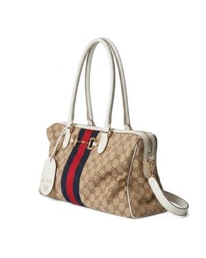 Gucci Borsetto Large Boston Bag - White