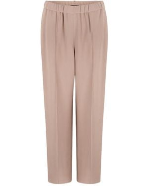 Fabiana Filippi Elastic-Waist Casual Trousers - Natural