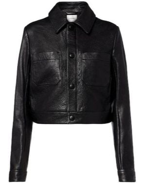 FRAME The Small Leather Jacket - Black