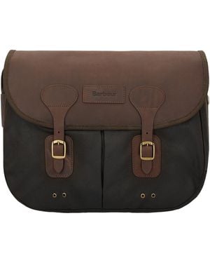 Barbour Tarras Waxed Messenger Bag - Brown