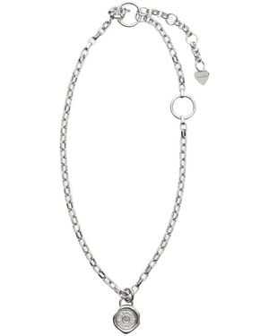 Acne Studios Bijoux Pendant Necklace - White