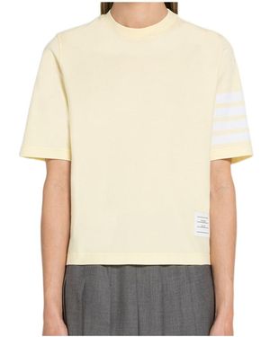 Thom Browne Short-Sleeved T-Shirt - Natural