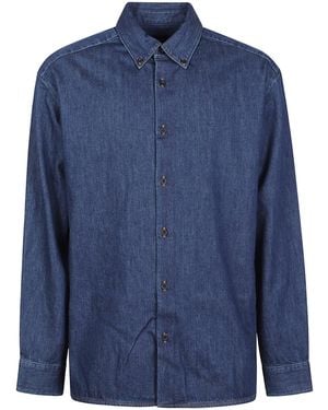 A.P.C. Mathias Long Sleeve Shirt - Blue