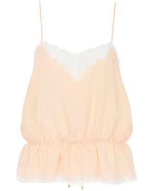 Chloé Drawstring Camisole Top - Natural