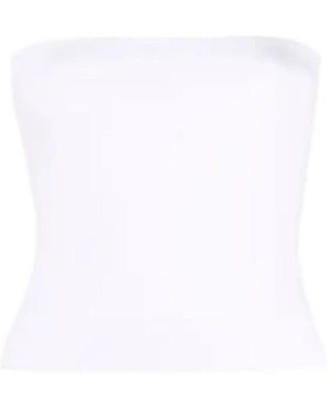 Brunello Cucinelli Strapless Stretched Top - White