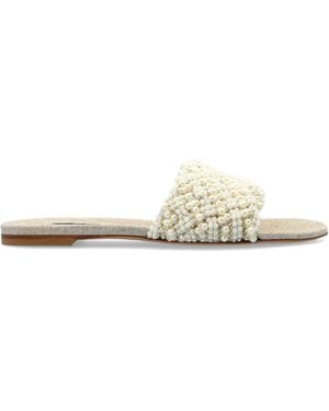Casadei Pearlsway Flat Shoes - White