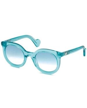 Moncler Eyewear Round Frame Sunglasses - Blue