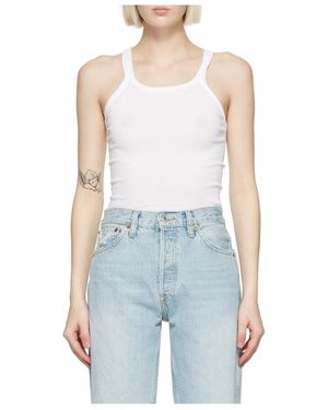 RE/DONE Ribbed Tank Top - Blue