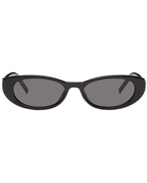 Gucci Eyewear G String Oval Frame Sunglasses - White