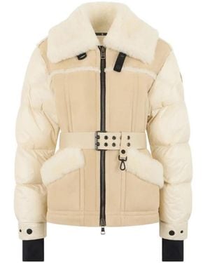 Moncler Grenoble Alvernia Belted Puffer Jacket - Natural