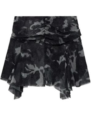 MISBHV Camo Mesh Mini Skirt - Black