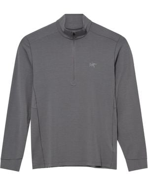 Arc'teryx Rho Merino Wool Zip Neck - Gray