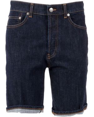 Dondup Straight Leg Denim Shorts - Blue