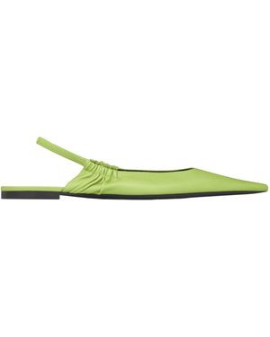 Saint Laurent Anne-Marie Slingback Flats - Green