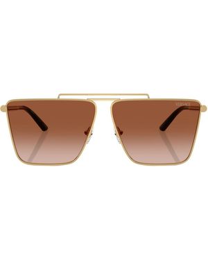 Versace Metal Frame Sunglasses - White