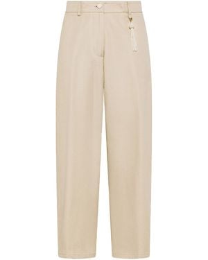 Seventy Tassel Detail Trousers - Natural