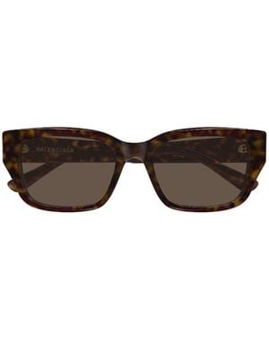 Balenciaga Eyewear Rectangular Frame Sunglasses - Multicolour