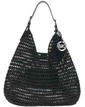 MICHAEL Michael Kors Michael Kors Nolita Woven Shoulder Bag - Black