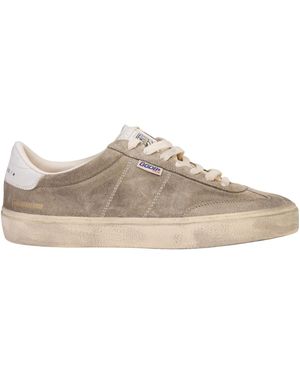 Golden Goose Soul-Star Distressed Mirrored-Leather Trainers - Brown