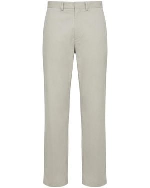 Rier Casual Trousers With Belt Loops - Grey