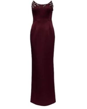 Rebecca Vallance Alora Embellished Corset Gown - Purple