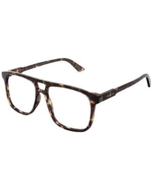 Gucci Eyewear Aviator Frame Glasses - White