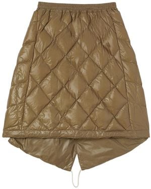 Jil Sander Down Quilted Midi Skirt - Natural
