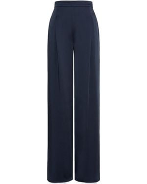 Max Mara Wide-Leg Casual Pants - Blue