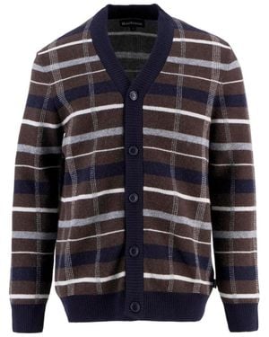 Barbour Long-Sleeved Knitted Cardigan - Blue