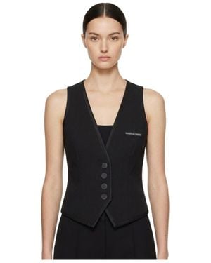 Marissa Chiara V-Neck Vest - Black