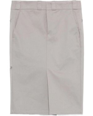 Maison Margiela Slit Detailed Midi Skirt - Grey