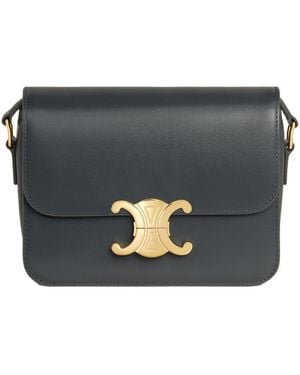 Celine Teen Triomphe Shoulder Bag - Black