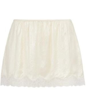 Magda Butrym Lace Hem Skirt - Natural