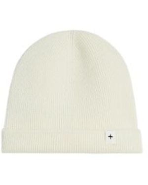 Jil Sander Knitted Rib Hat - White