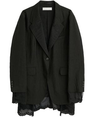 Our Legacy Reversible Lace-Trim Jacket - Black