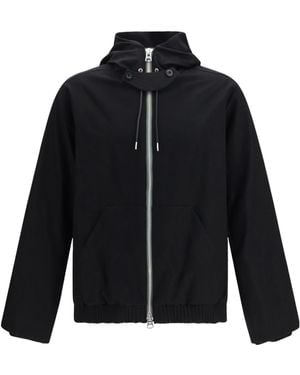 Sacai Zip-Up Hooded Jacket - Blue